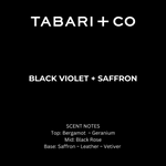 BLACK VIOLET + SAFFRON