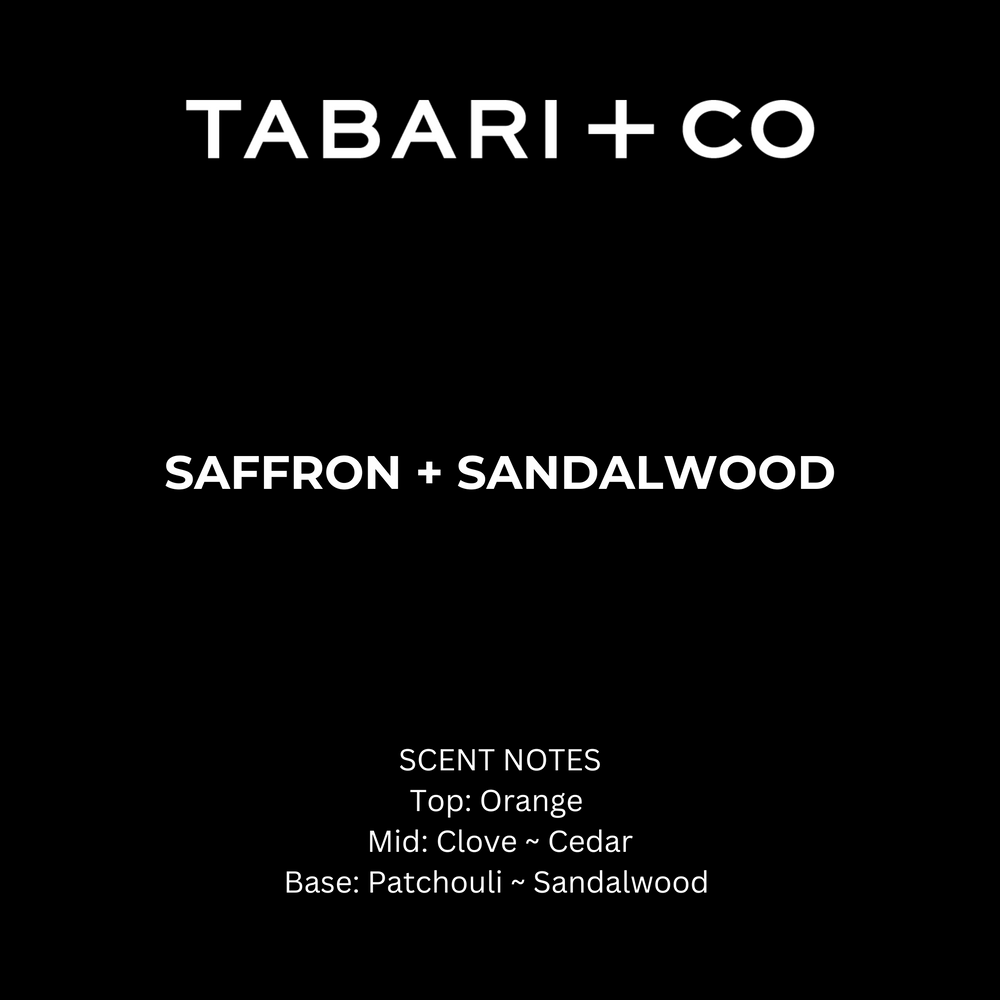 SAFFRON + SANDALWOOD